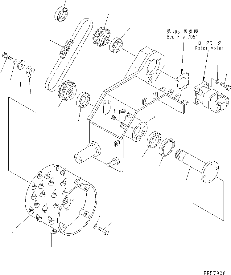 DRUM,CUTTER 26A-870-1U11 KOMATSU