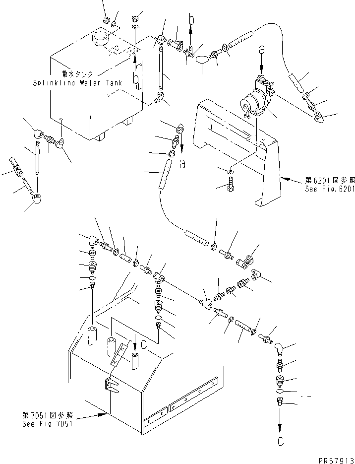 Тройник 26A-80-11520 KOMATSU