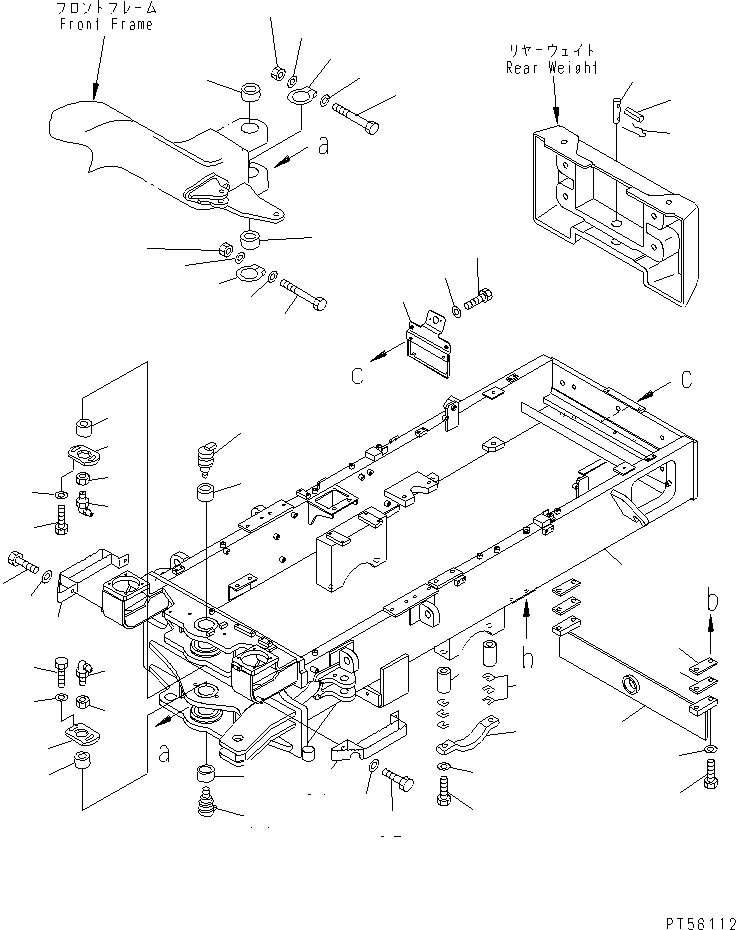 FRAME ASS'Y,REAR 23E-46-32101 KOMATSU