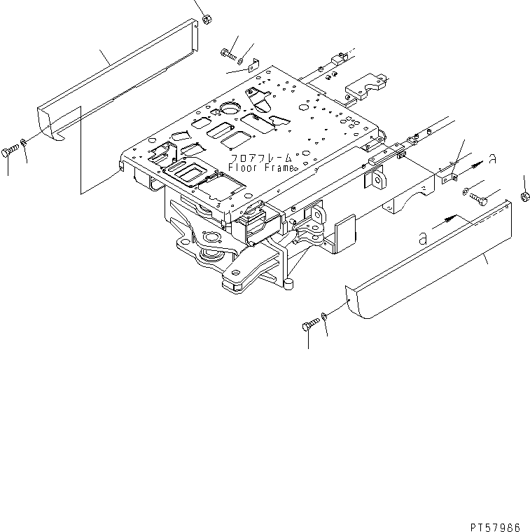Крышка правая 23E-54-32461 KOMATSU
