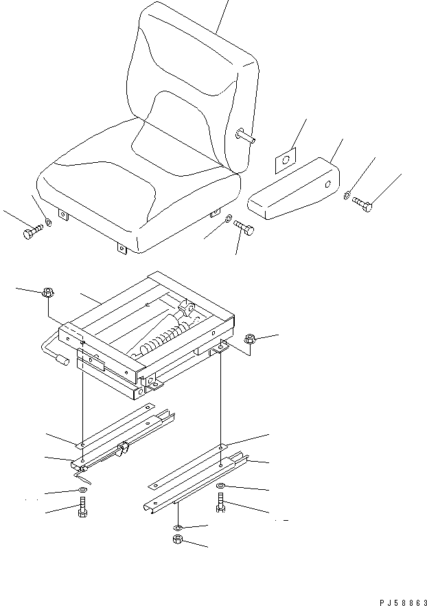 SEAT ASS'Y,OPERATOR'S 23D-57-31102 KOMATSU