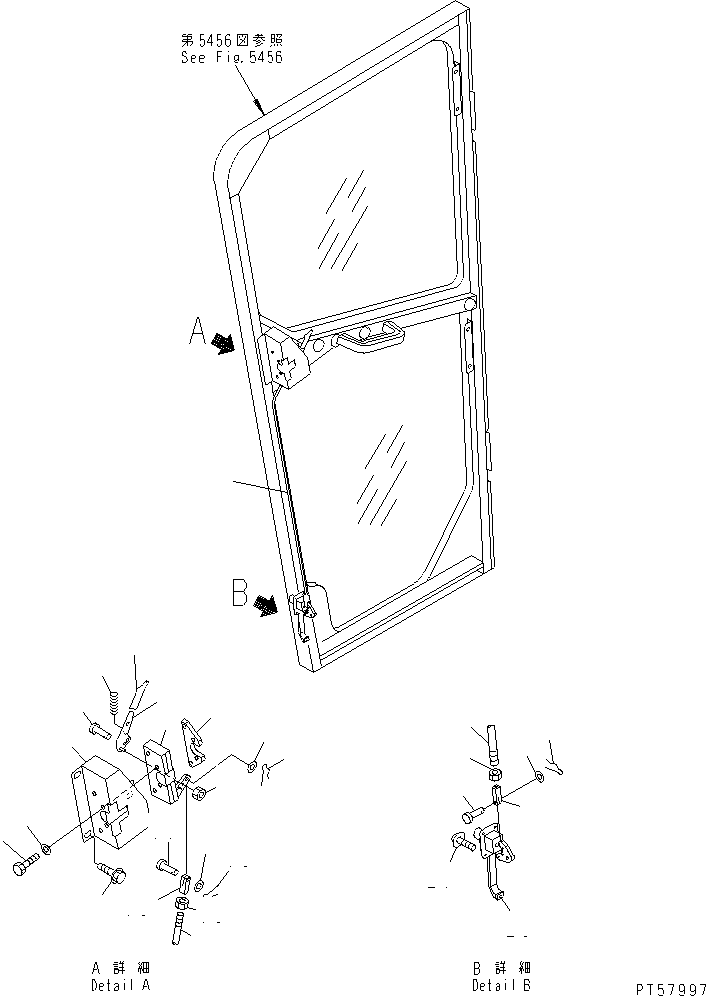 DOOR ASS'Y,R.H. (23D-950-7120) KOMATSU