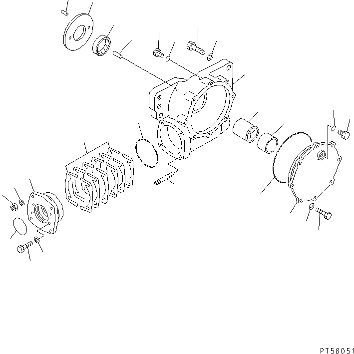 GEAR ASS'Y,CIRCLE REVERSE 23E-70-00100 KOMATSU