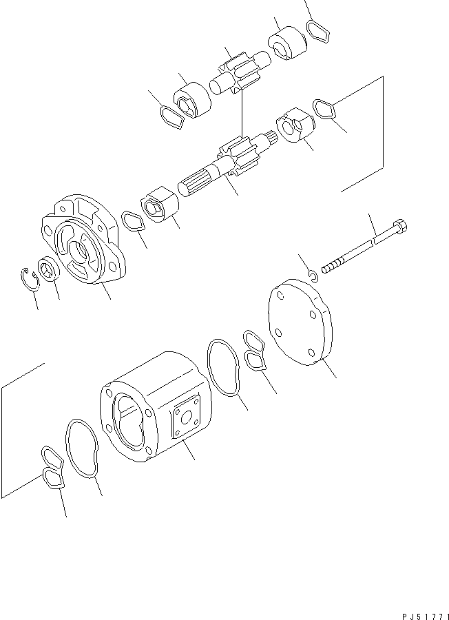 SERVICE KIT,SEAL (23E-60-05140) KOMATSU