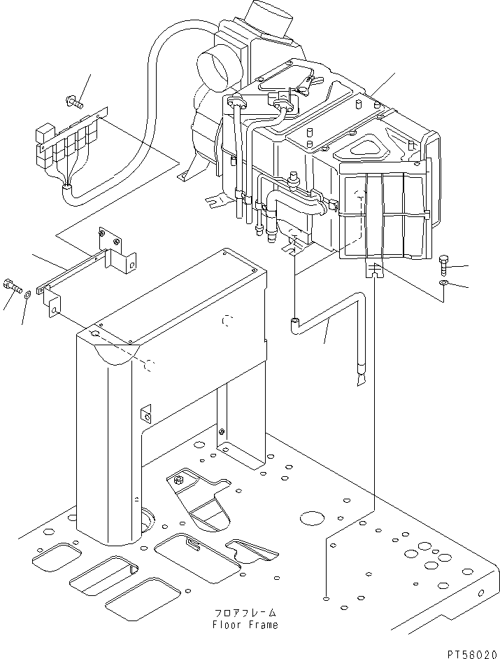 AIR CONDITIONER UNIT (23D-809-4100) KOMATSU