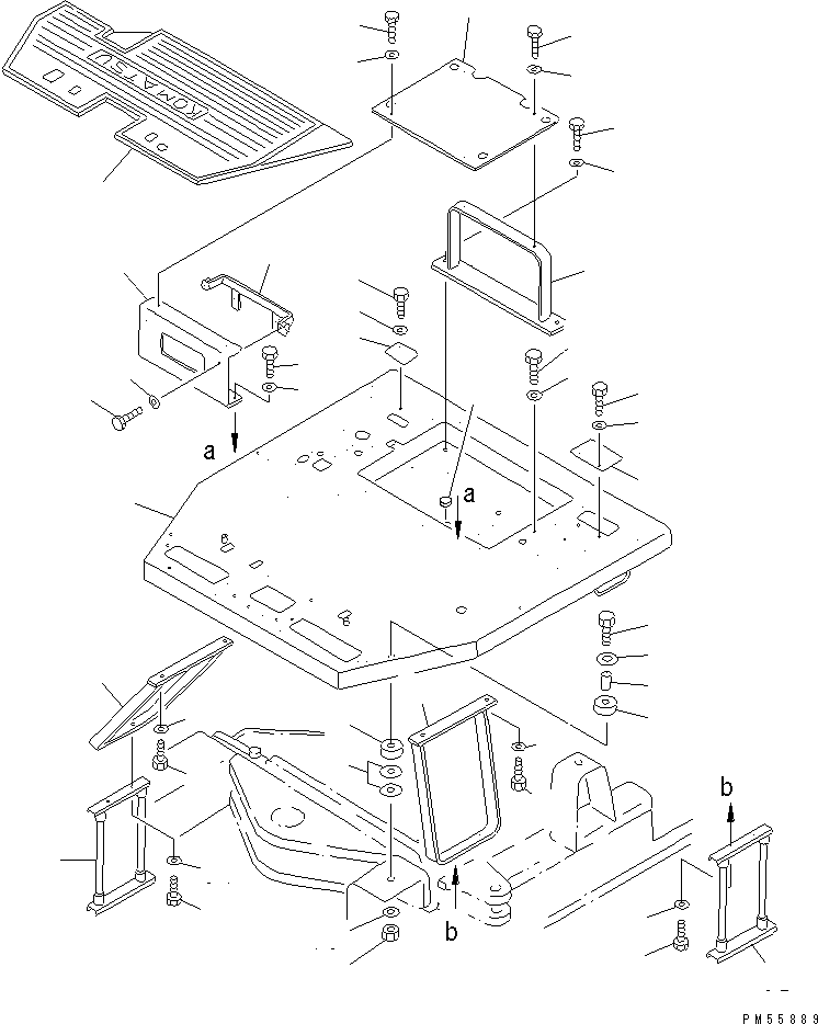 Кронштейн 23B-54-12610 KOMATSU