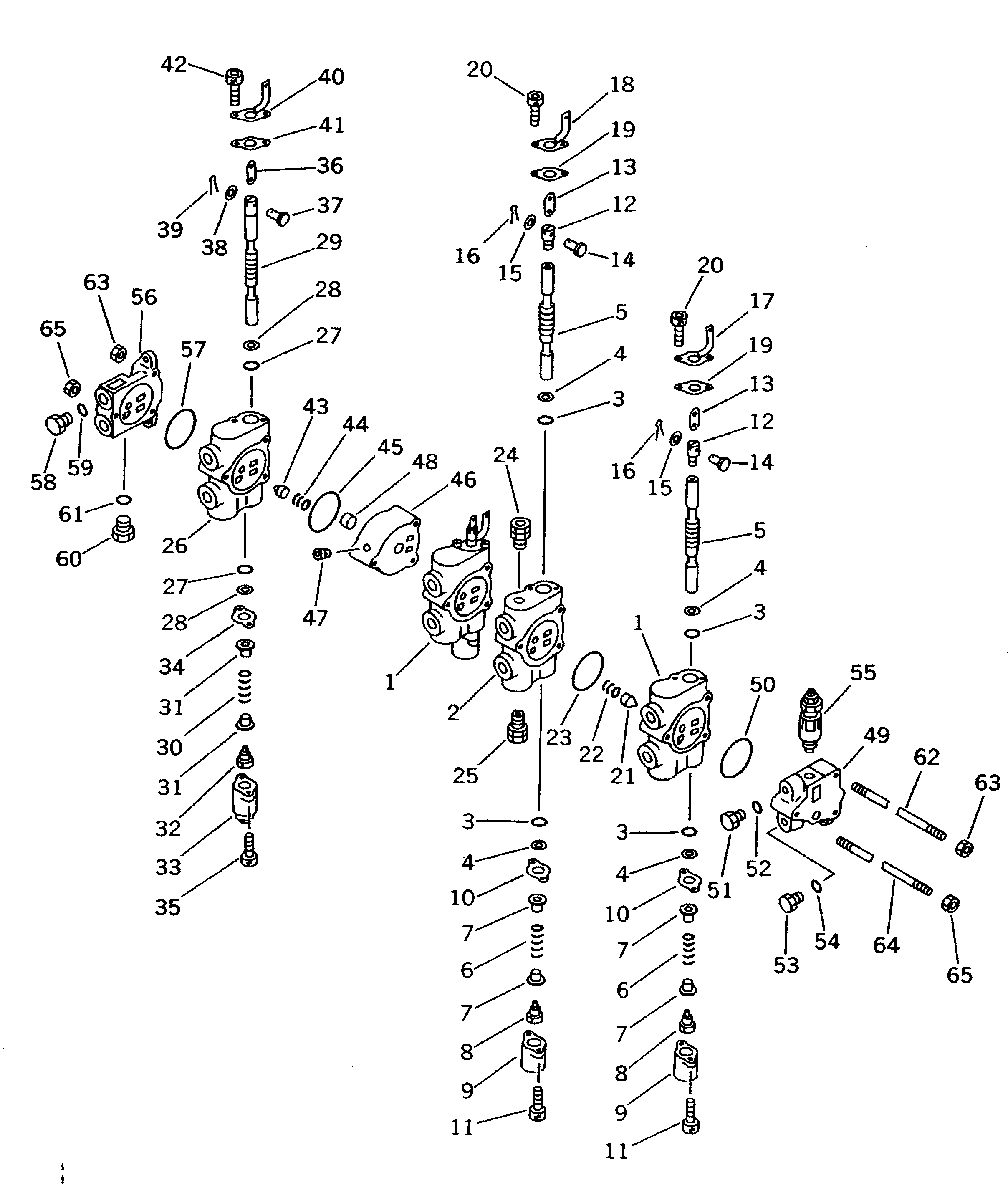 Управляющий клапан в сборе 23D-60-12400 KOMATSU