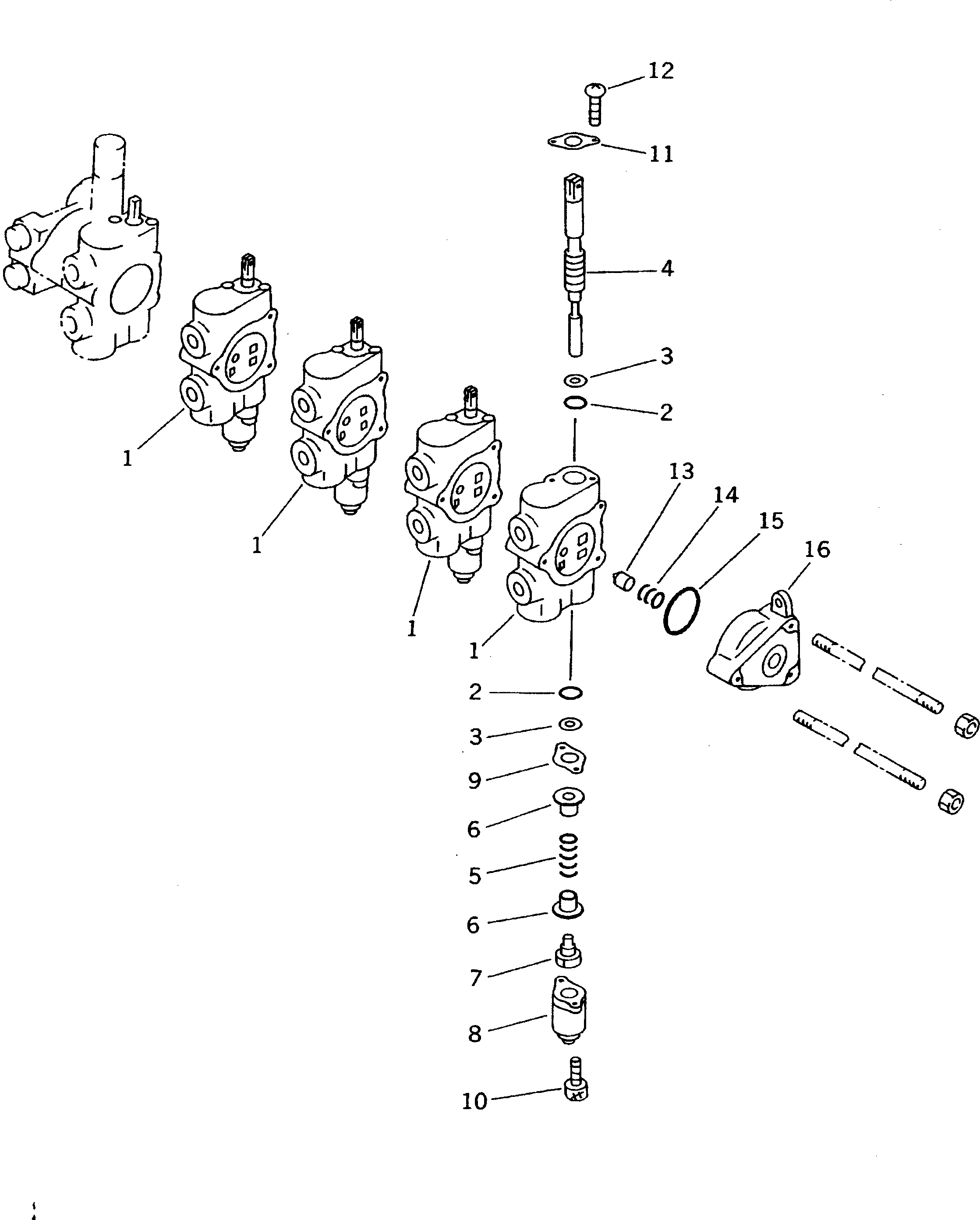 Управляющий клапан в сборе (23D-60-13500) KOMATSU