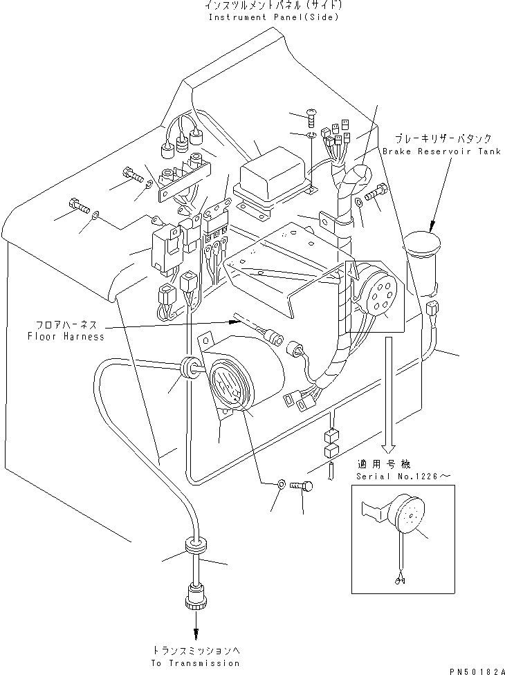 Кабель 08603-40022 KOMATSU