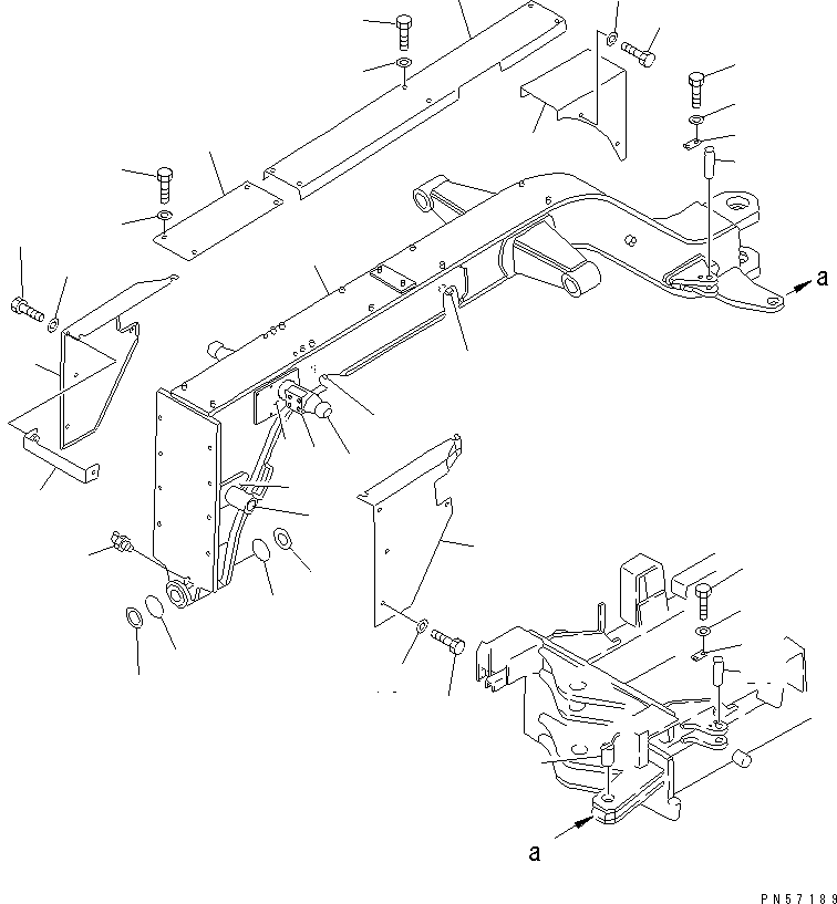 FRAME ASS'Y,FRONT 23D-46-00110 KOMATSU