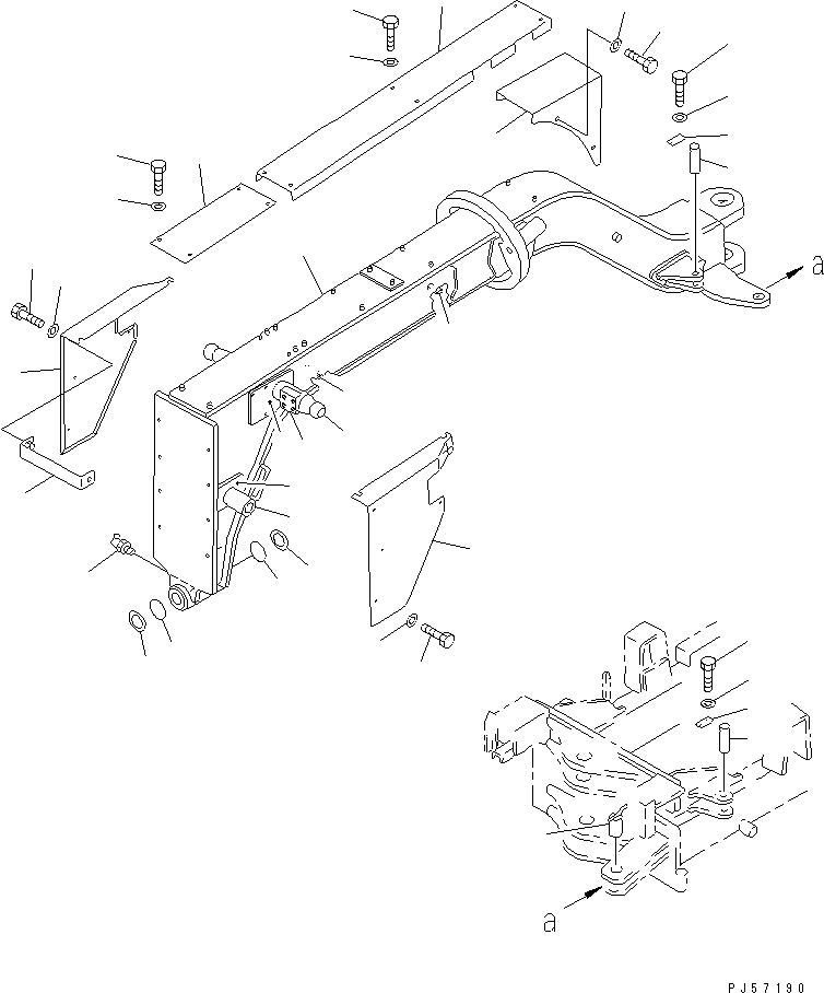 FRAME ASS'Y,FRONT 23D-46-11032 KOMATSU