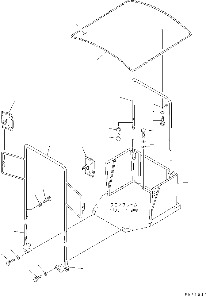 COLUMN,FRONT 23D-956-1111 KOMATSU