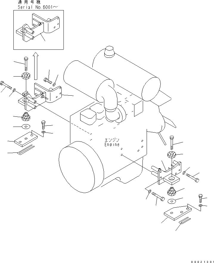Кронштейн правый 23D-01-31210 KOMATSU