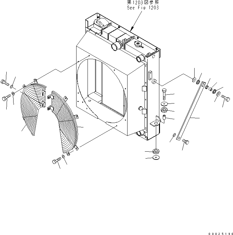 GUARD,FAN¤ L.H. 23D-03-34710 KOMATSU
