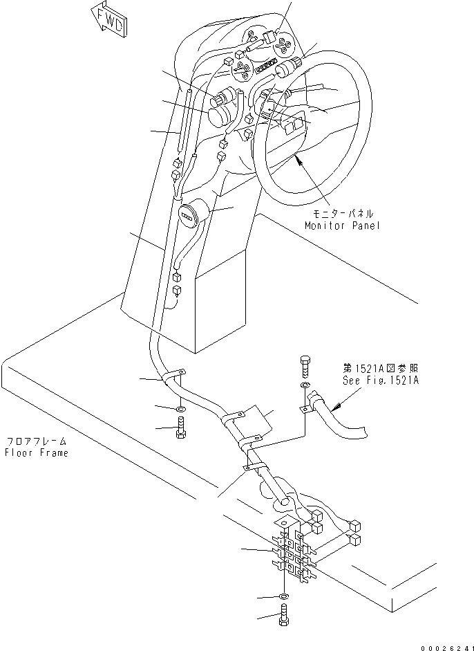 WIRING HARNESS,STEERING POST 23D-06-31265 KOMATSU