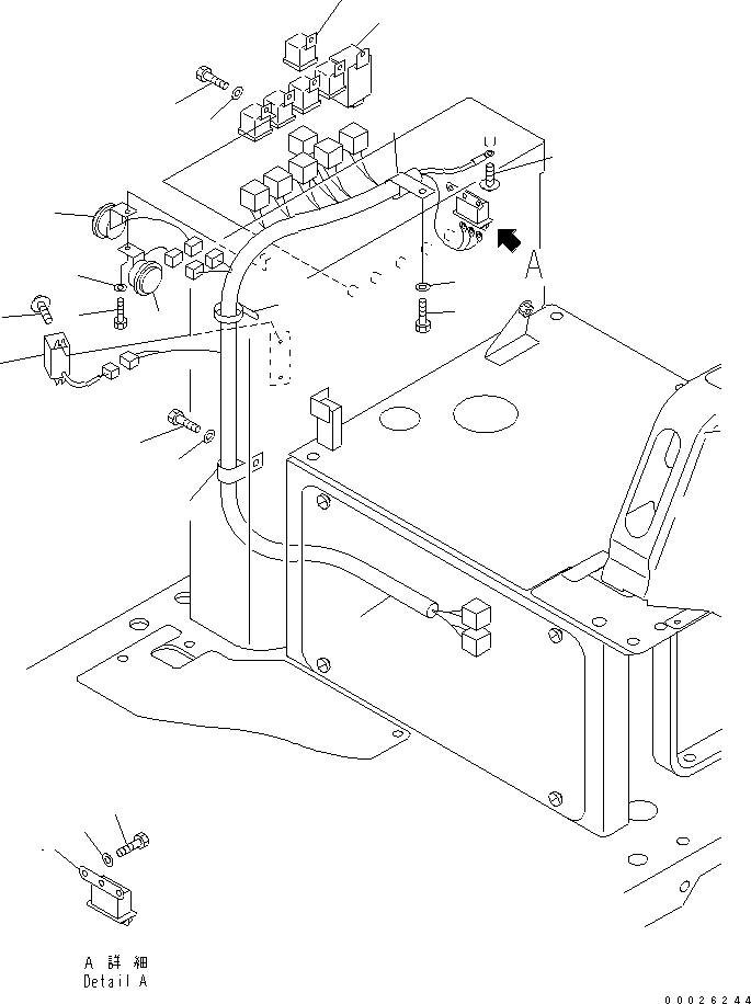 WIRING HARNESS,BOX 23D-06-31284 KOMATSU