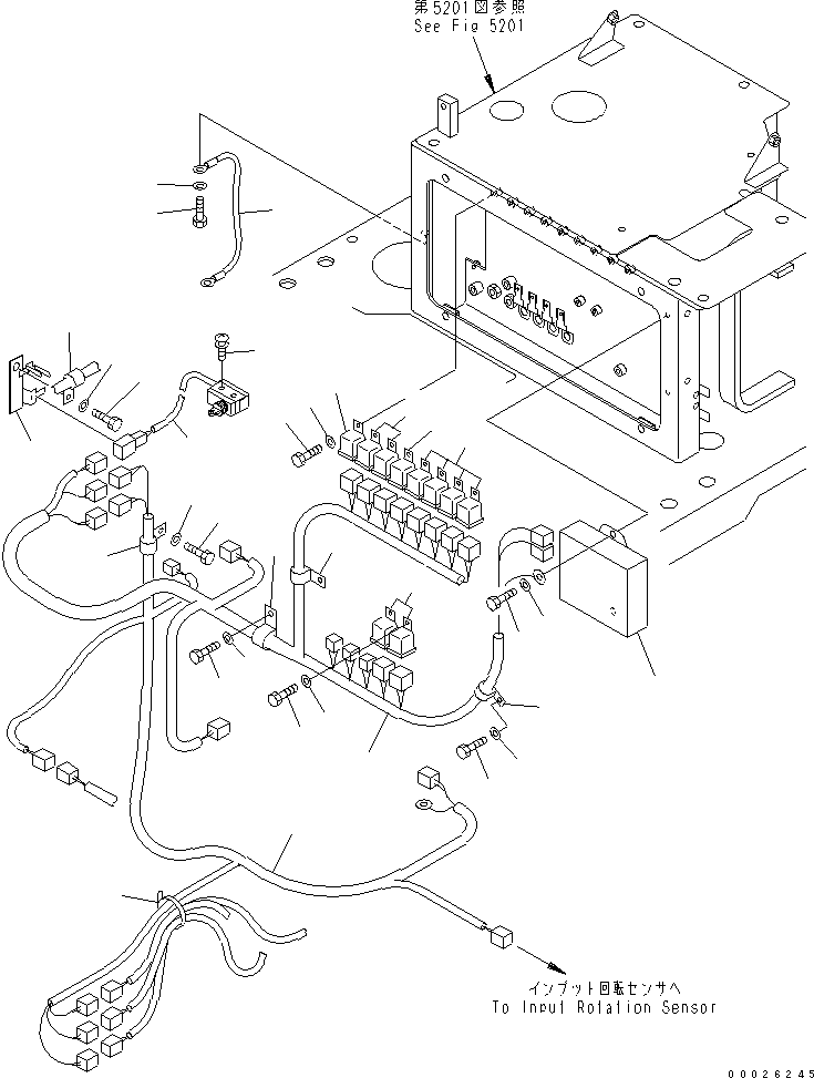 WIRING HARNESS,TRANSMISSION 23D-06-31255 KOMATSU
