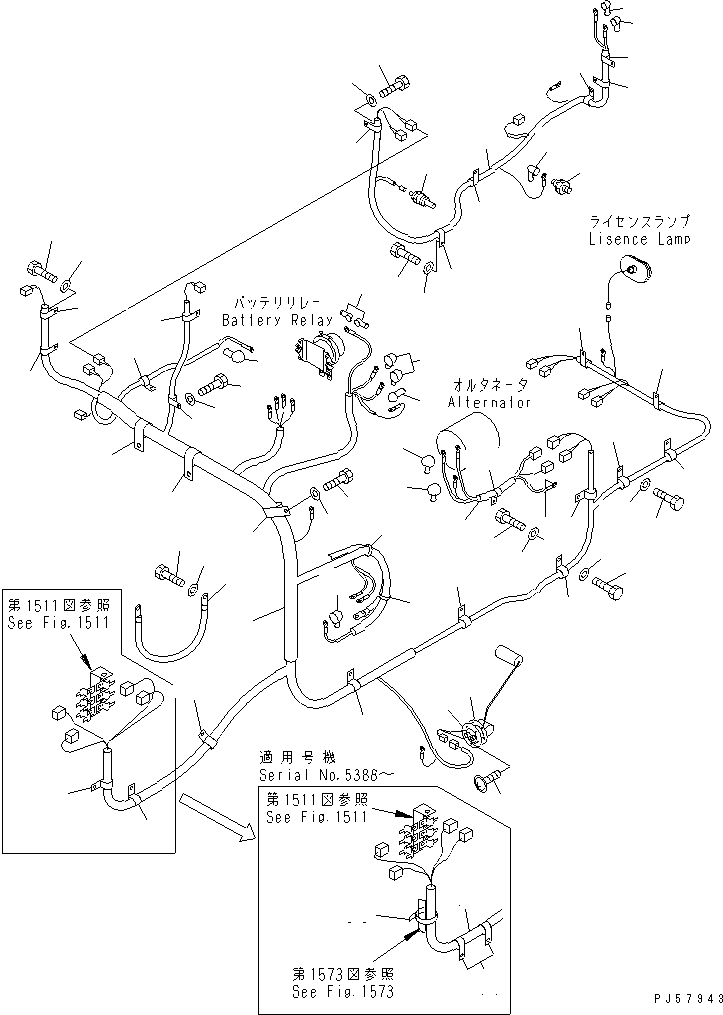 HARNESS,ENGINE 23D-06-31311 KOMATSU