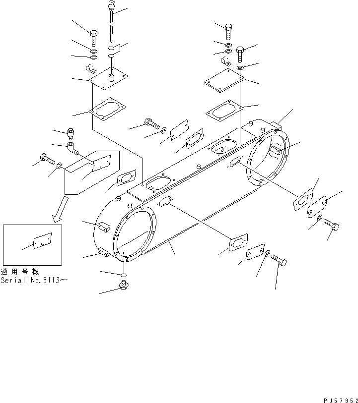 CASE ASS'Y,(MODIFIED PART) 23D-23-31110 KOMATSU