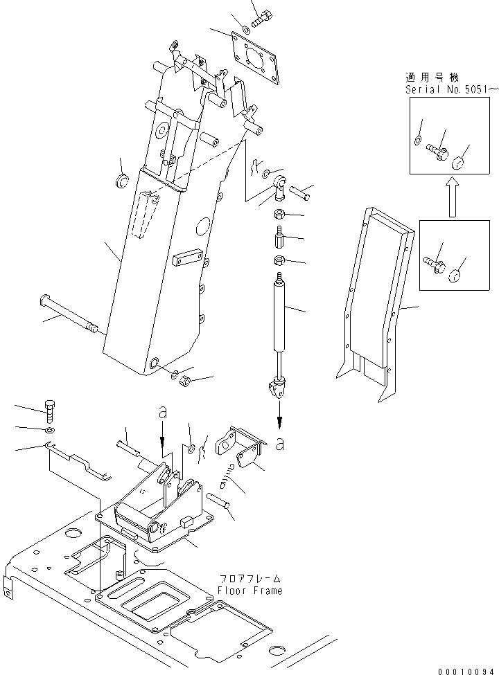 POST,STEERING 23D-43-35110 KOMATSU