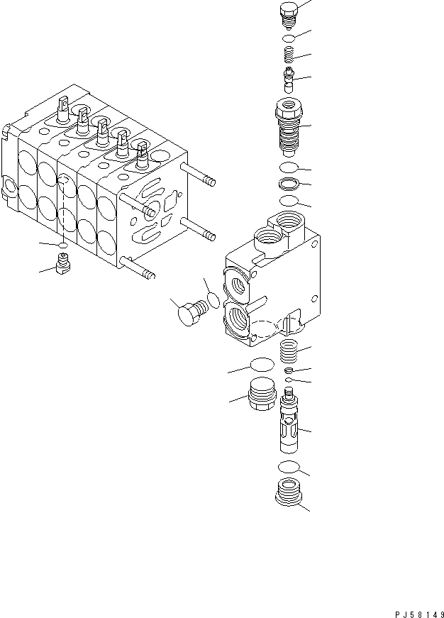 Управляющий клапан (723-15-11101) KOMATSU