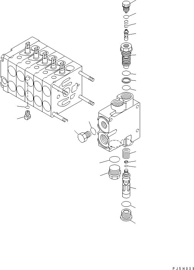 Управляющий клапан (723-15-11600) KOMATSU