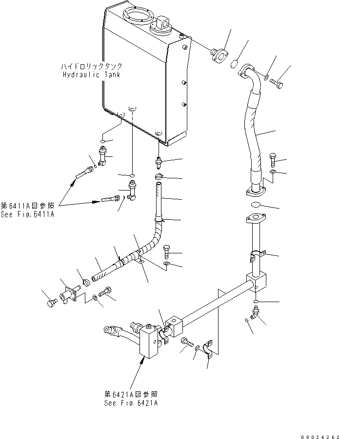 Шланг 23D-60-34960 KOMATSU
