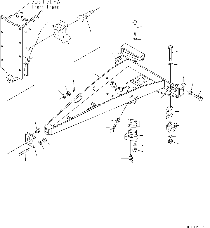 DRAWBAR 23D-70-31113 KOMATSU