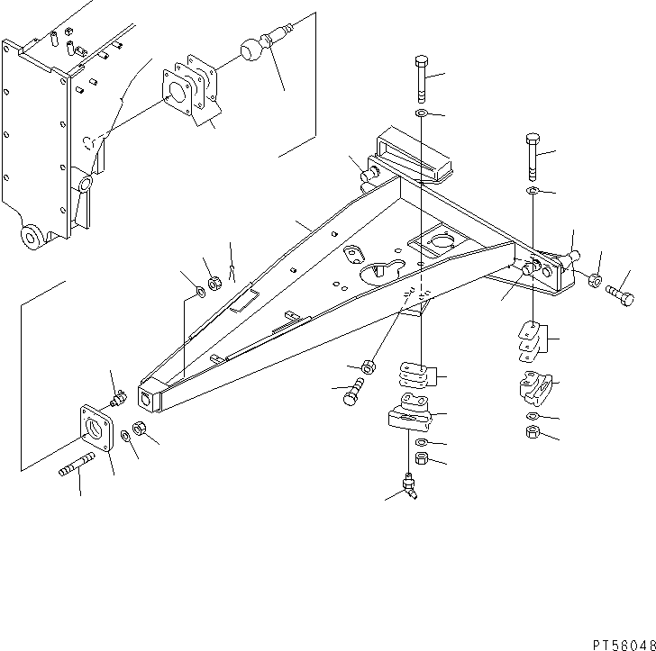 DRAWBAR 23D-70-31111 KOMATSU