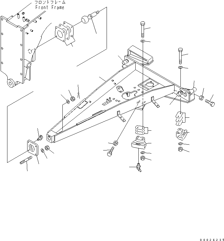 DRAWBAR 23D-70-36212 KOMATSU