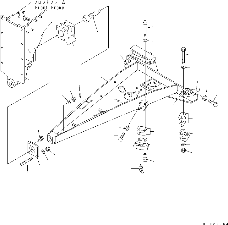 DRAWBAR 23D-70-35111 KOMATSU