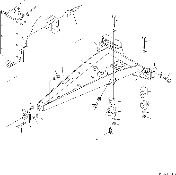 DRAWBAR 23D-70-35110 KOMATSU