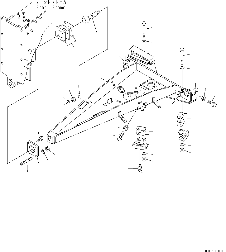 DRAWBAR 23D-70-36151 KOMATSU