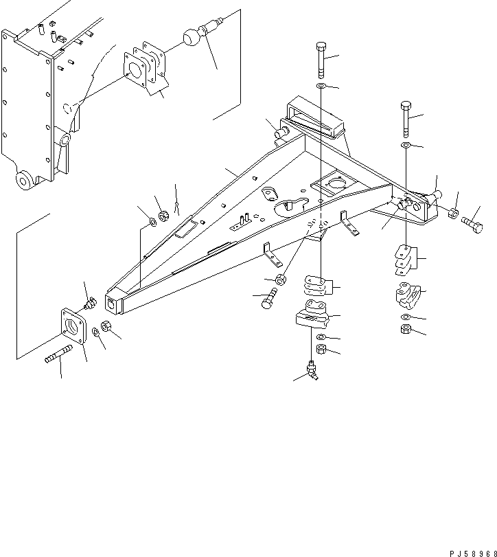 DRAWBAR \0\23D-70-36110 KOMATSU
