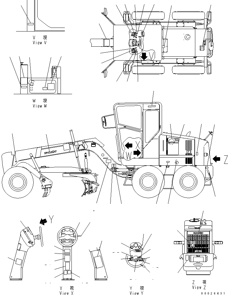 Табличка безопасности 09806-E0882 KOMATSU