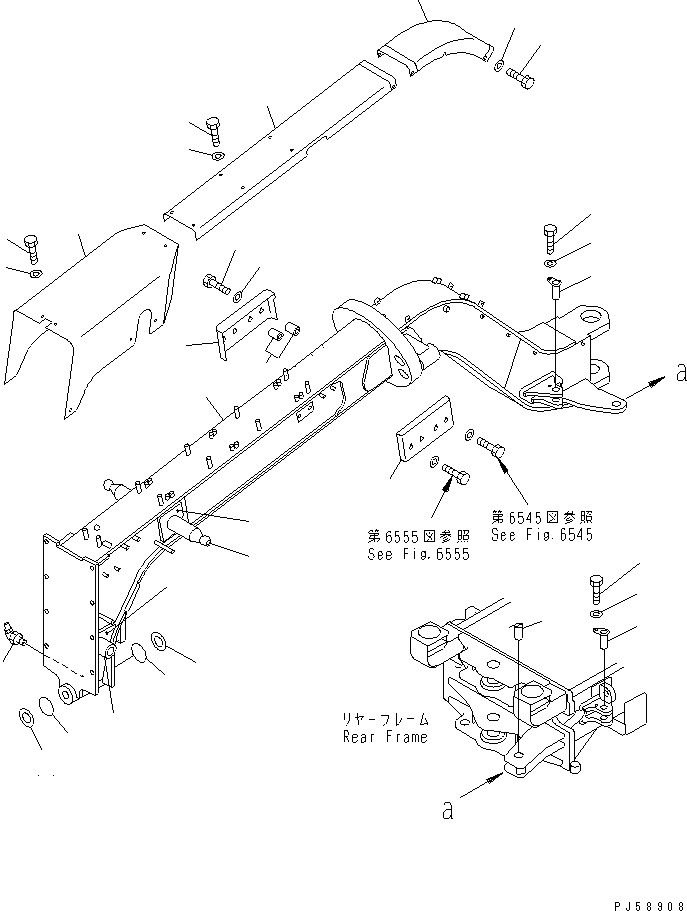 FRAME ASS'Y,FRONT 23D-46-31501 KOMATSU