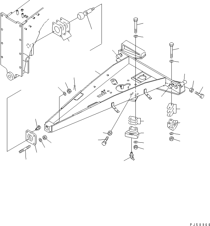 DRAWBAR 23D-70-36140 KOMATSU