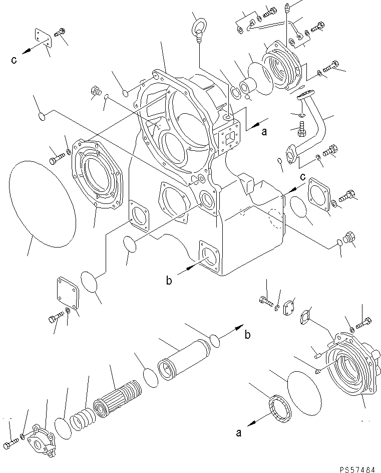 TRANSMISSION ASS'Y,(EXCEPT PTO) (23A-15-11021) KOMATSU