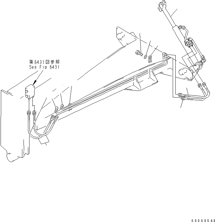 Трубка 23A-60-15510 KOMATSU