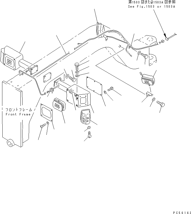 Кронштейн правый 23B-06-12731 KOMATSU