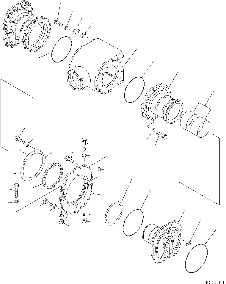 бортовой редуктор в сборе 23B-22-00214 KOMATSU