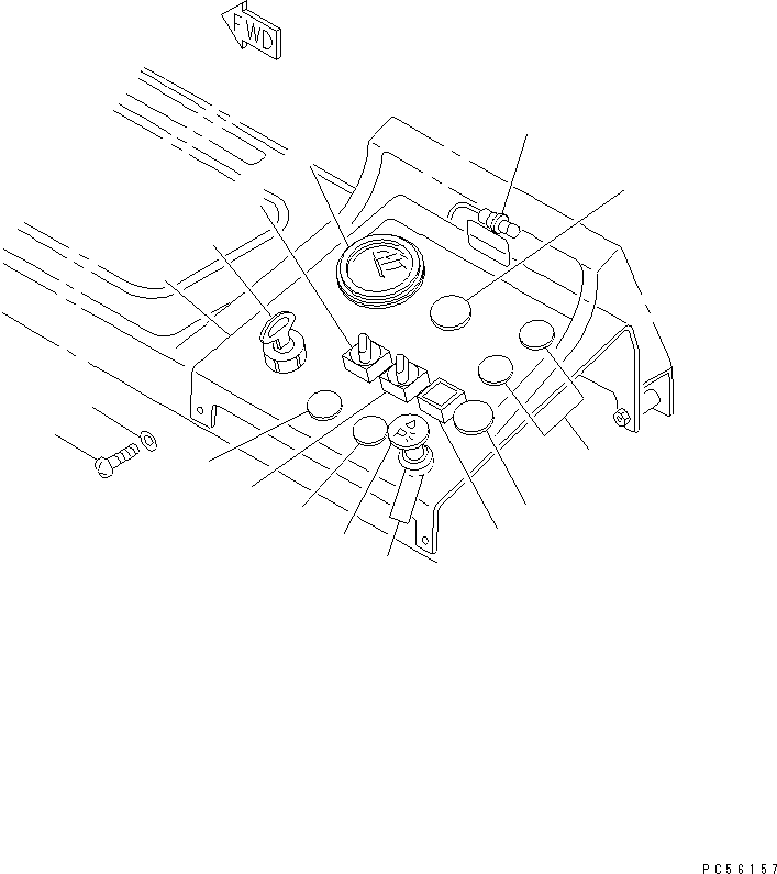 Панель 23B-807-3250 KOMATSU
