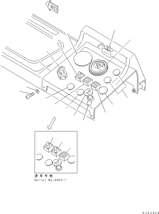 GAUGE,AIR \0\234-06-41380 KOMATSU