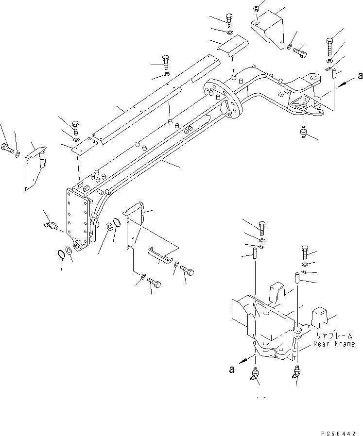 FRAME,FRONT 23B-46-11040 KOMATSU