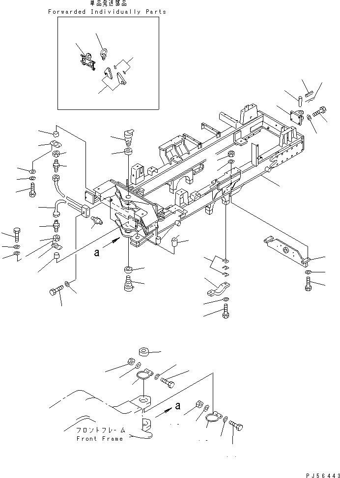 FRAME,(FOR 2-WAY TYPE) 23B-46-12072 KOMATSU