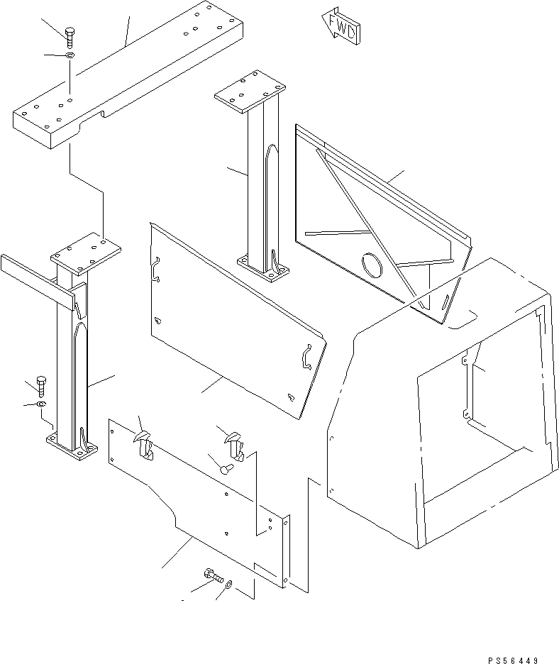 PANEL,SIDE¤ R.H. 23B-54-13131 KOMATSU