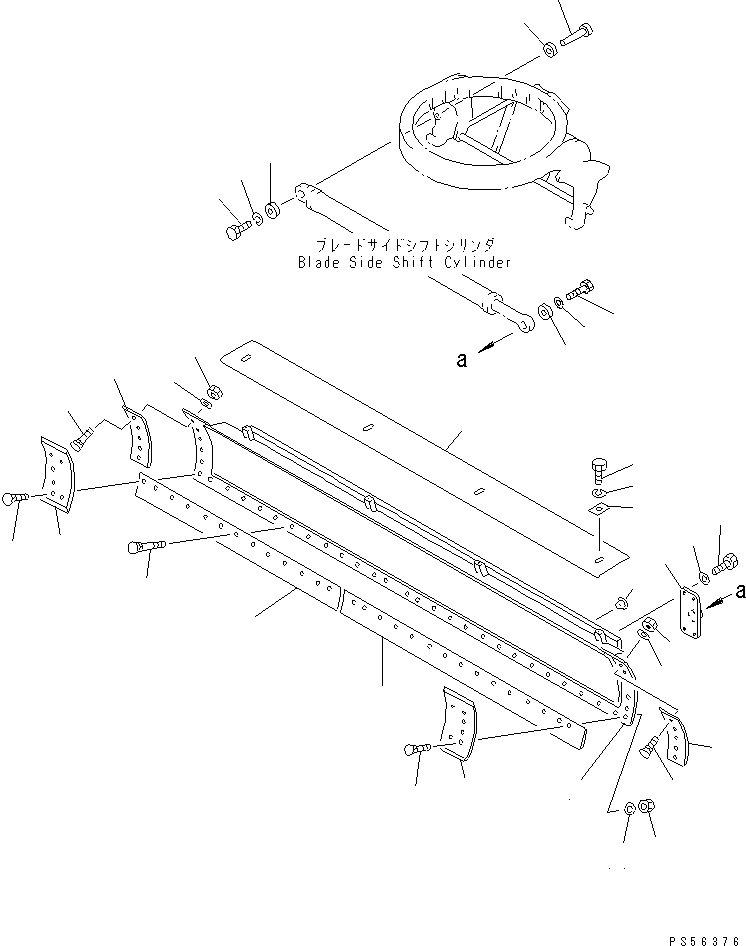 RAIL,LOWER (WELDED) 23B-70-12730 KOMATSU