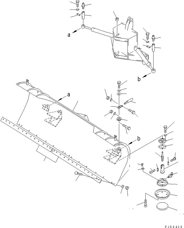 PLOW ASS'Y,ANGLING \0\23B-979-0010 KOMATSU