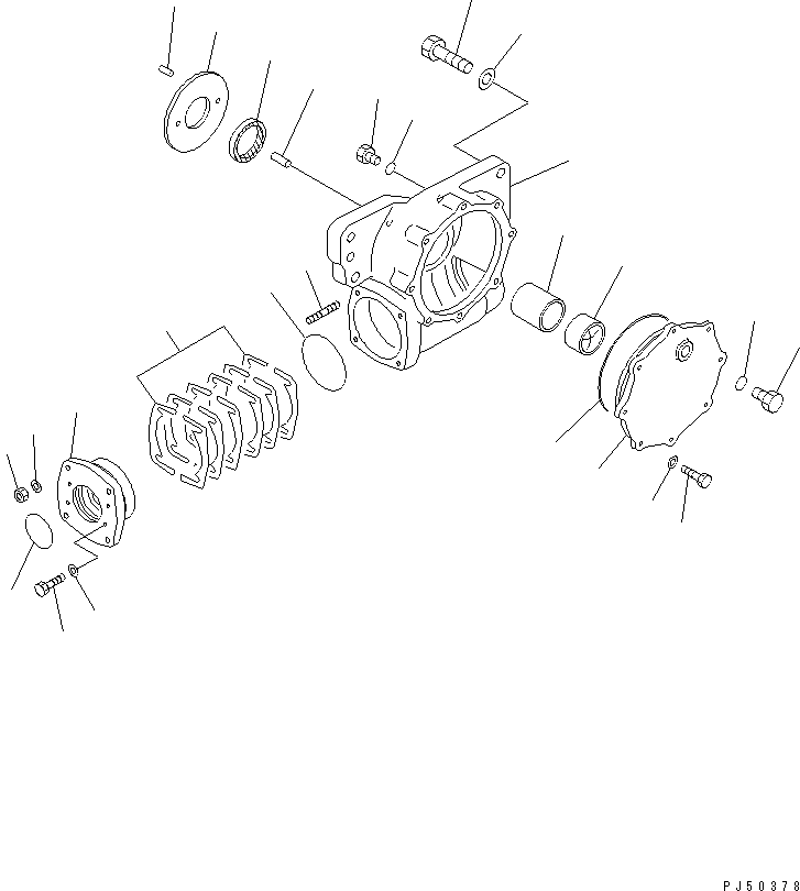 GEAR ASS'Y,CIRCLE REVERSE 23B-70-01023 KOMATSU