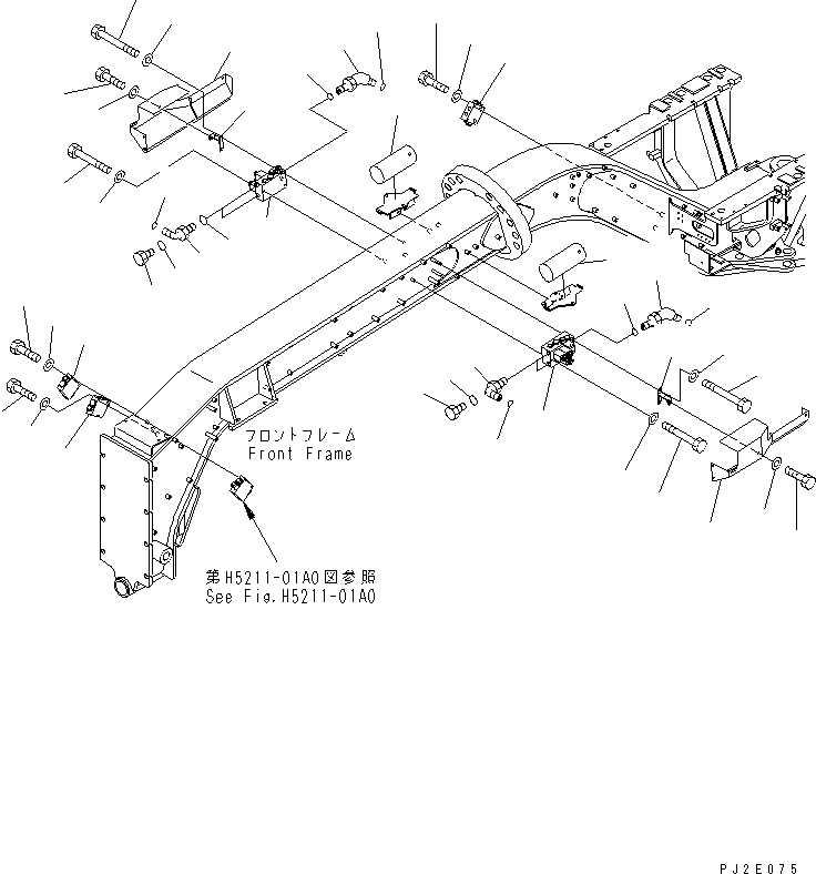 Крышка правая 23B-54-32740 KOMATSU